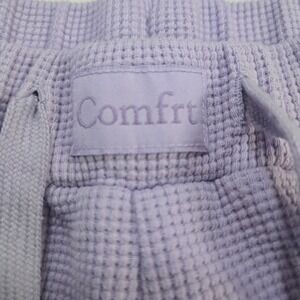 Comfrt Lavender Waffle Knit Lounge Pants Wide Leg Drawstring Sweatpants